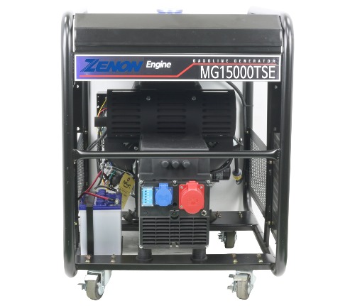 블루젠 15K 다용도 산업용 오픈형 공사장 휴대용 가솔린 삼상발전기 MG15000TSE